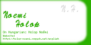 noemi holop business card